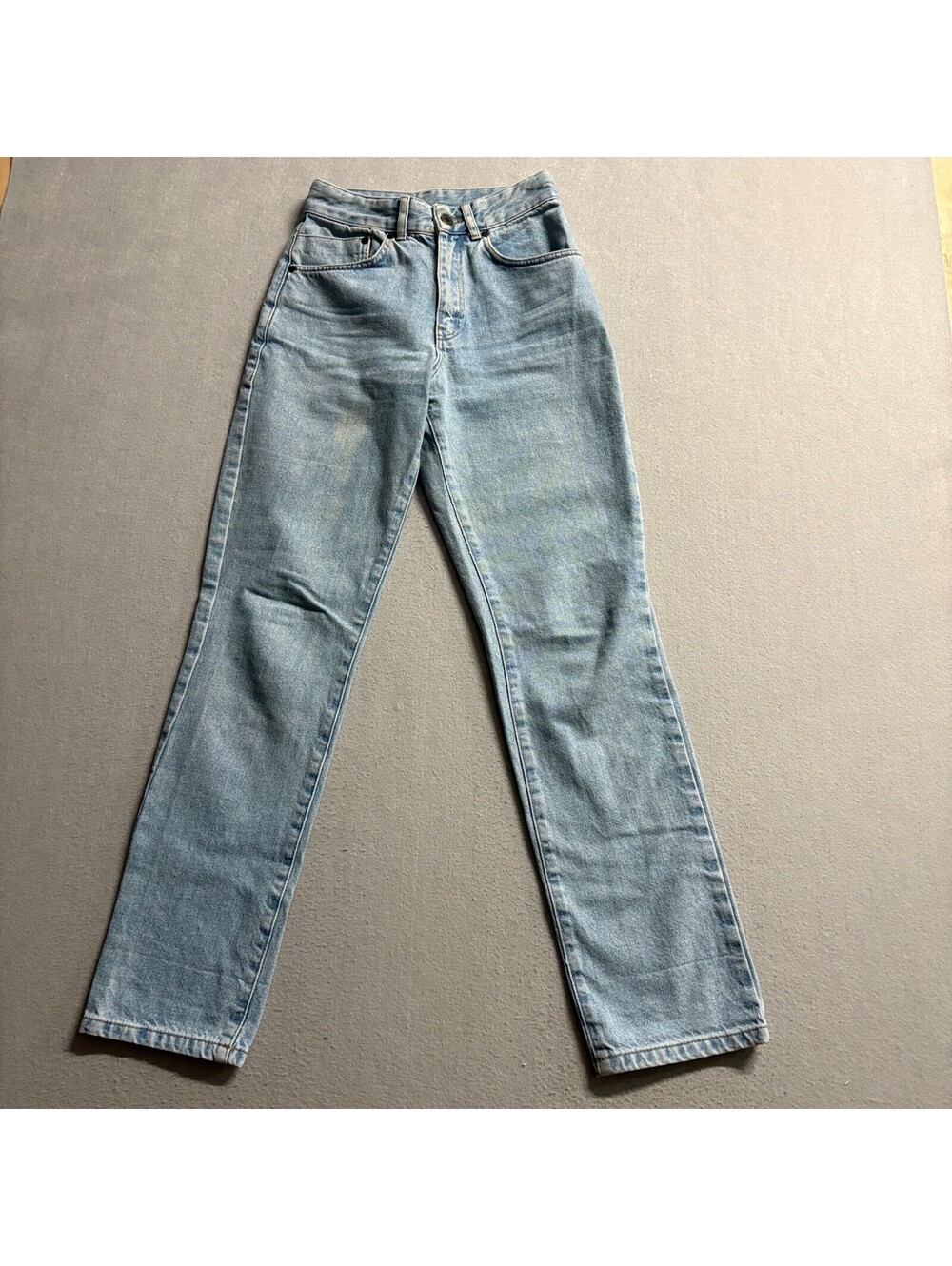 The Ragged Priest Jeans Womens 24 Light Wash Denim High Rise Straight Leg